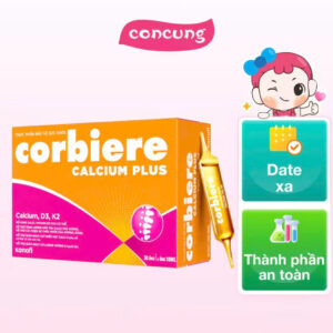 Thực phẩm bảo vệ sức khỏe Canxi Corbiere (Calcium) Plus