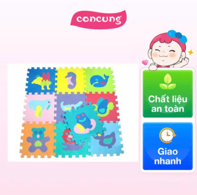 Thảm xốp cao cấp hình thú (30x30cm, 10 miếng)